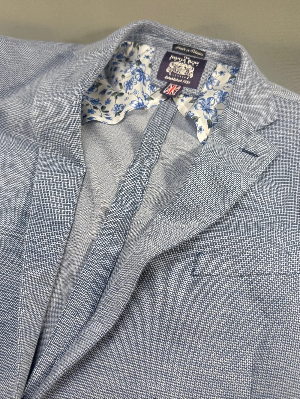 Savile Row Textured Knit Sport Coat - 44